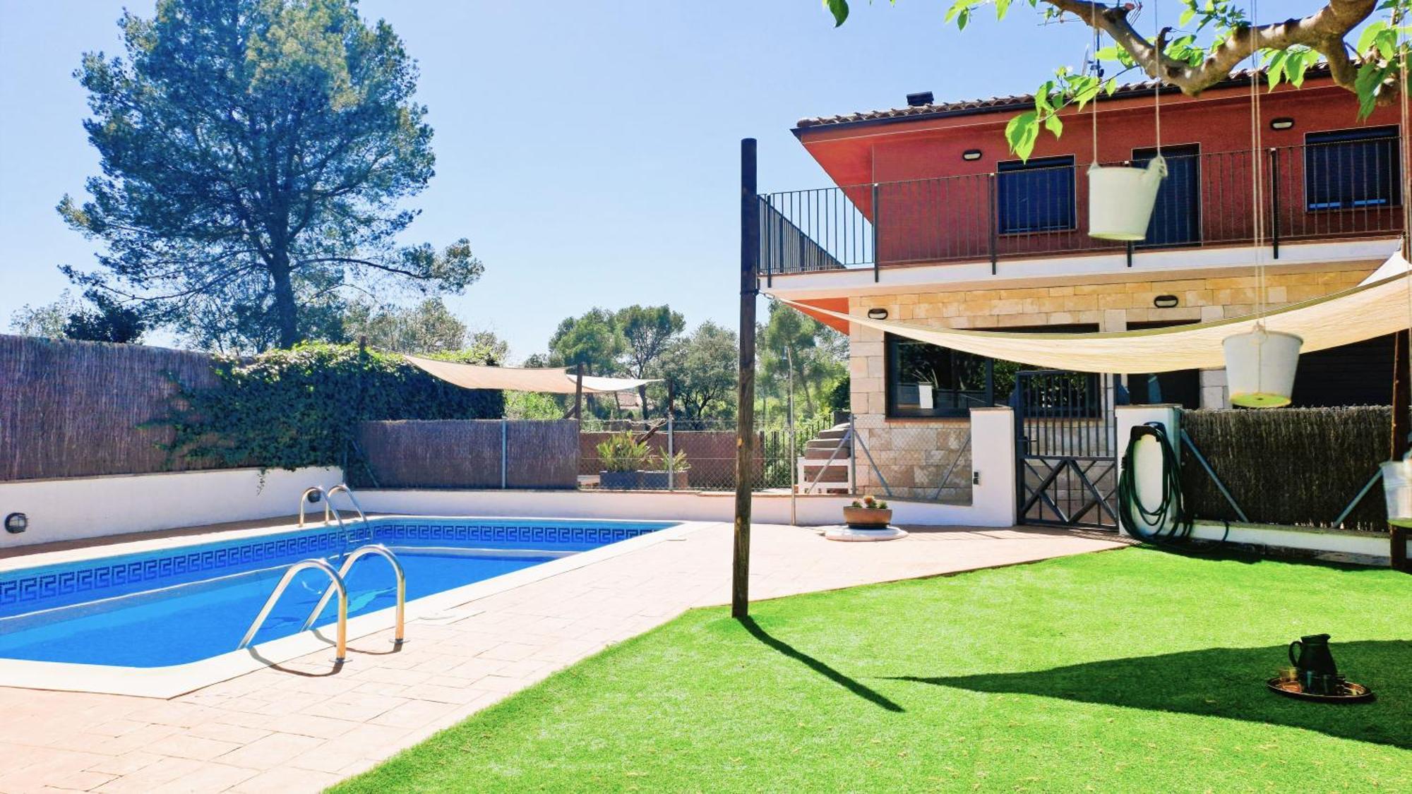 Morera Blanca Piscina, Barbacoa, Chill-Out San Mateu de Bages Екстер'єр фото